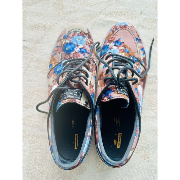 Nike Stefan Janoski RARE Men's Blue Digi Floral Skateboard Sneakers Size 10.5 - Picture 11 of 13